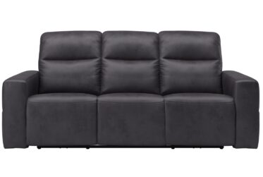 SH3412 Charcoal Leather Power Reclining Sofa With Power Headrest