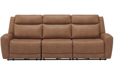 SH3413 Dakota Saddle Leather Power Reclining Sofa With Power Headrest