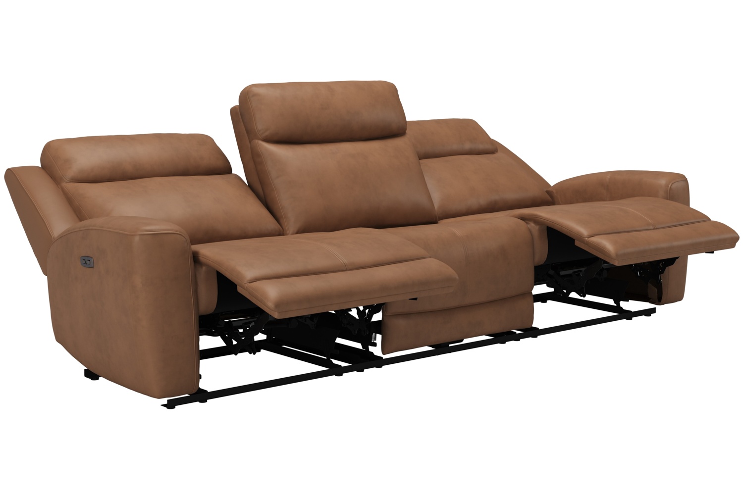 SH3413 Dakota Saddle Leather Power Reclining 2 Piece Sofa
