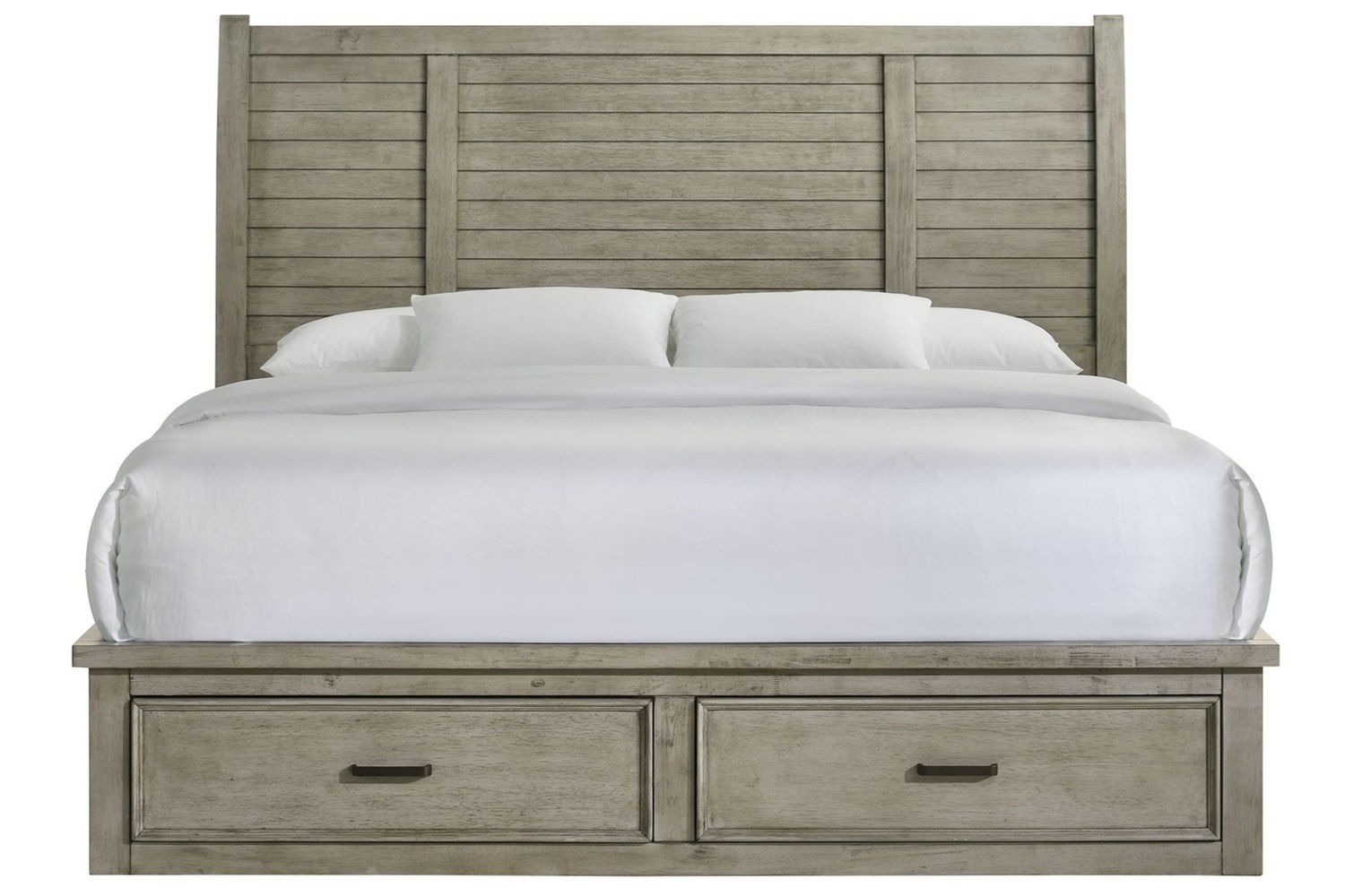 Sullivan Driftwood Gray King Storage Bed