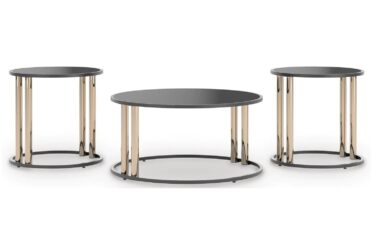 Hannerly Black 3 Piece Occasional Table Set