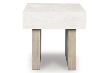 Jorlaina Light Grayish Brown Square End Table