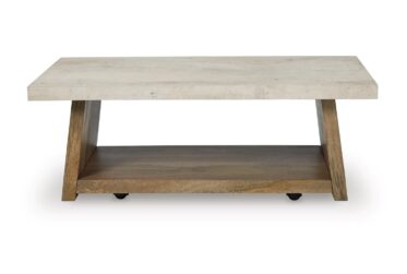 Brendalhouse Light Brown Rectangular Cocktail Table