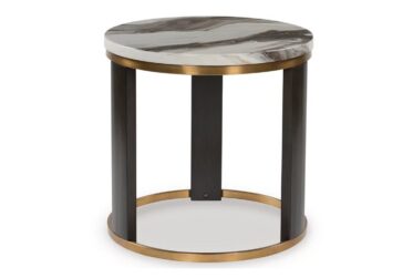 Jazmore Brown Round End Table