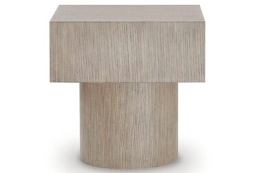 Jorielyn Light Grayish Brown Square End Table
