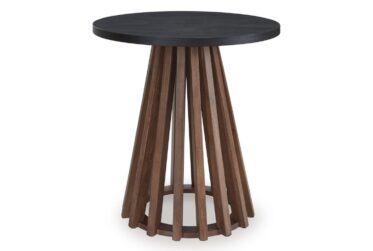 Kallari Warm Brown Round End Table