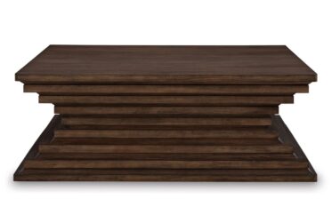 Hannodream Warm Brown Square Cocktail Table