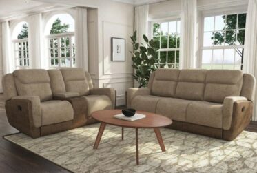 Hornet Ranch Beige 2 Piece Reclining Sofa & Loveseat Set