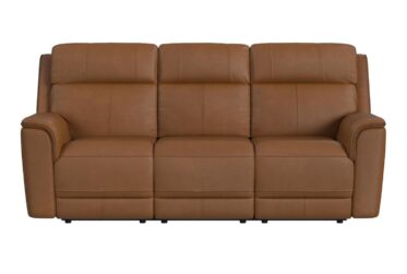 Mustang Butternut Power Reclining Sofa
