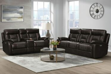 Trinidad Pebble Brown Power Reclining 2 Piece Sofa & Loveseat Set