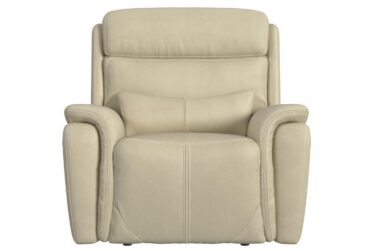 Aruba Cream Power Recliner With Power Headrest