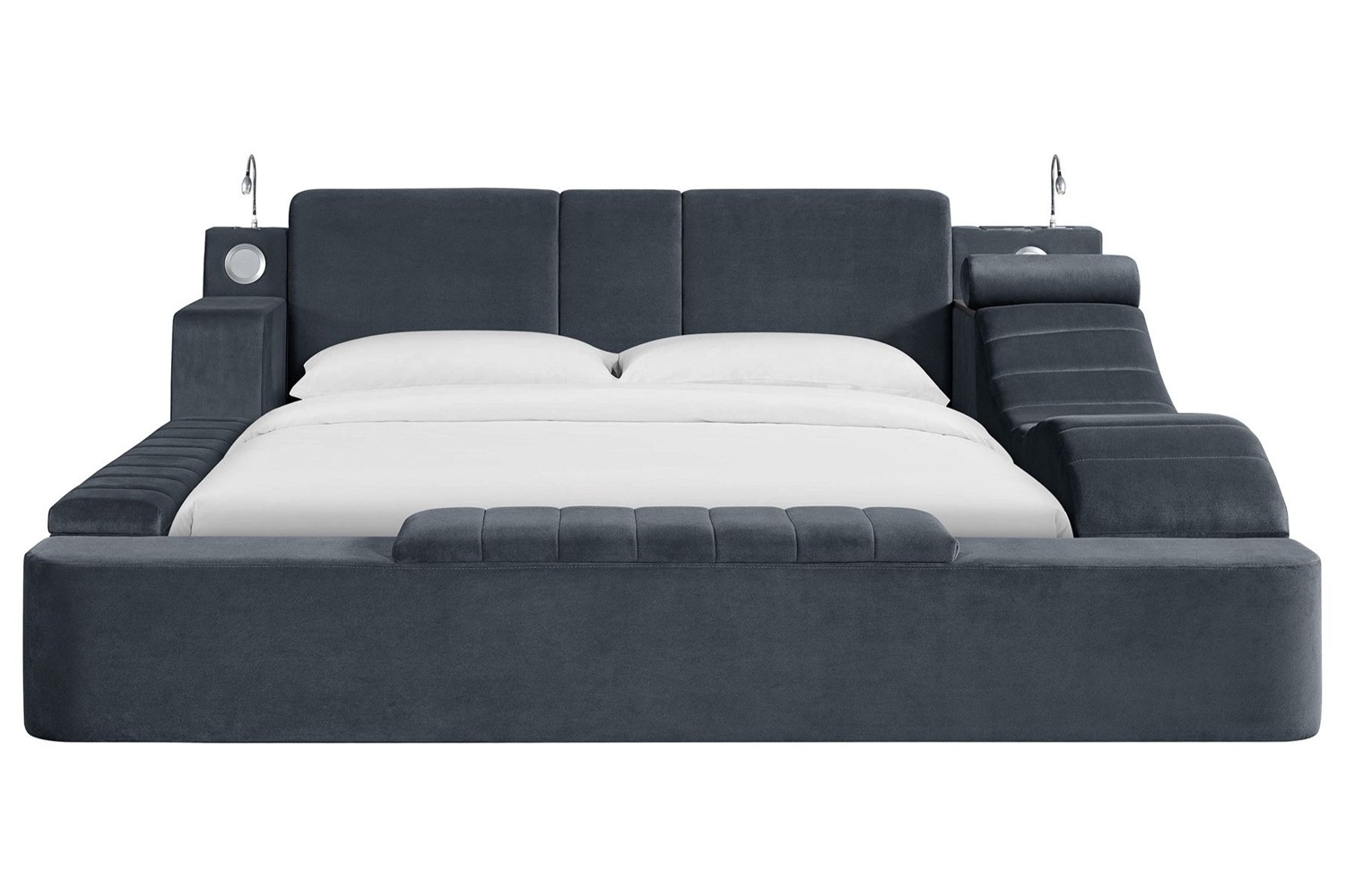 Ottawa Gray Linen King Transformer Bed