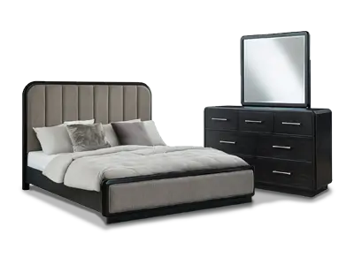 Bed and Dresser part of bedroom furniture for sale in Atlanta