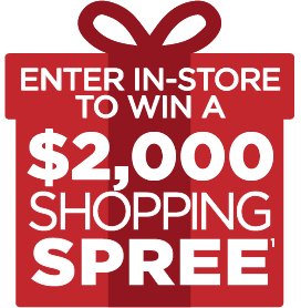 Enter in-store at Georgia Furniture Mart to win a $2,000 shopping spree during the Black Friday Event.
